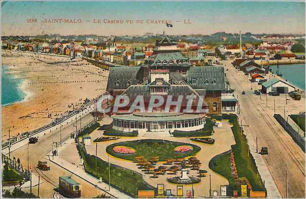 Saint-Malo — Ansicht des Casinos vom Schloss — LL - Vorderseite