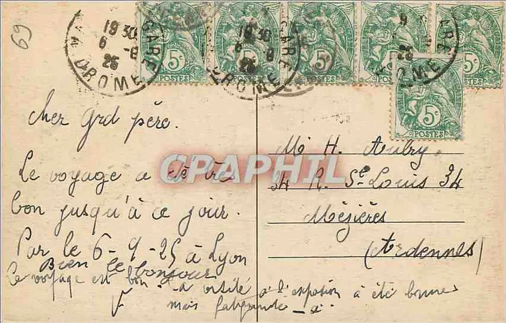 LYON — Pont Galliéni — M.F. n°37 - Verso