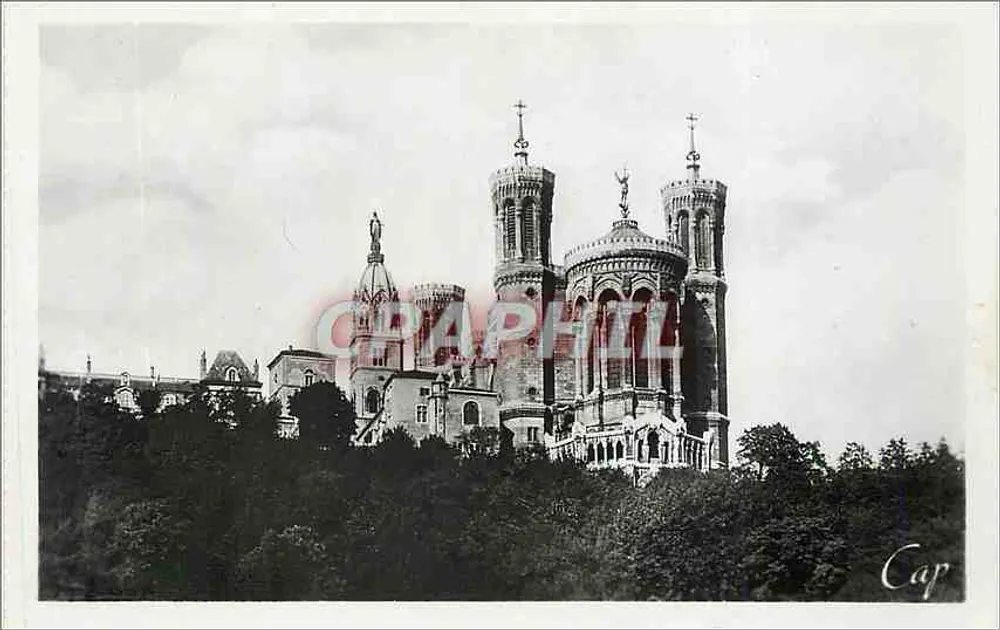 LYON - Nossa Senhora de Fourvière — A Abside — editor REAL-PHOTO C.A.I. Paris, n° 182 - Frente