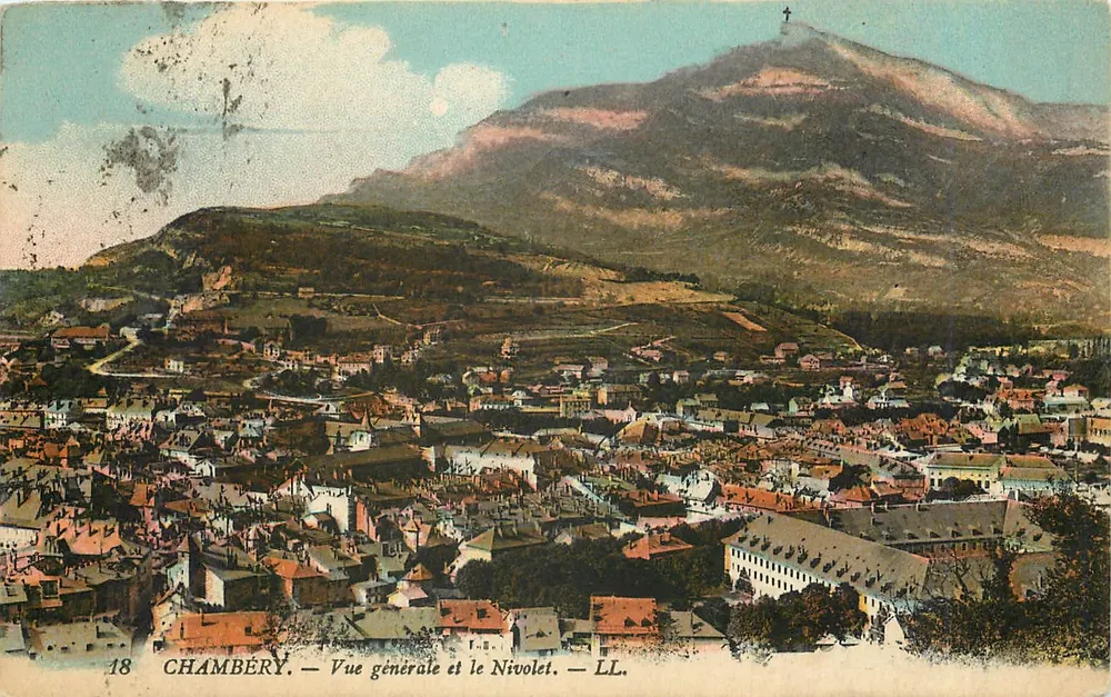 Chambéry — Vue générale et le Nivolet — LL. — n°18 - Recto