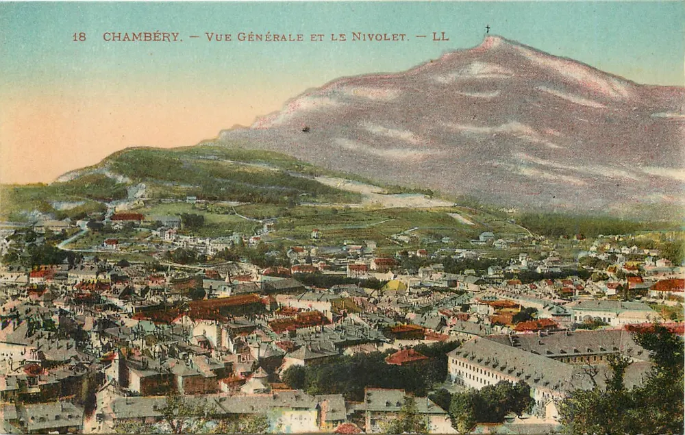 Chambéry — Vue générale et le Nivolet — LL - Recto