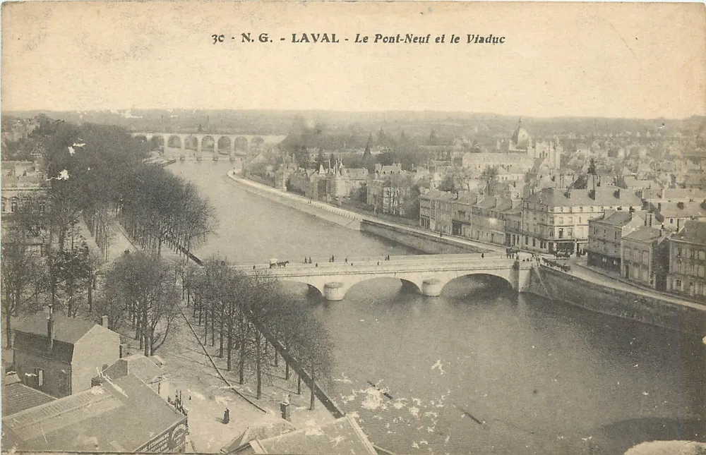 Laval - Il Ponte Nuovo e il Viadotto — N.G. — 3C - Recto