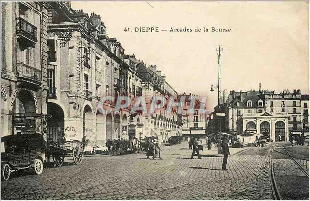 Dieppe — Arcadas da Bolsa — Editor: Éd. Goude - Frente