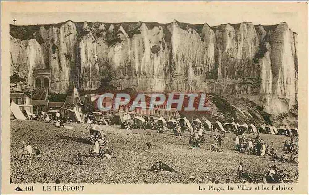 Le Tréport — Die Strände, die Villen und die Klippen — Cie des Arts Photographiques, Paris, n°164 - Vorderseite