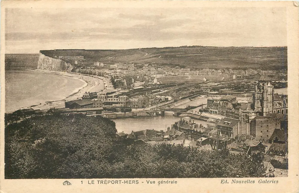Le Tréport-Mers - Vista geral — Ed. Nouvelles Galeries, n°1 - Frente
