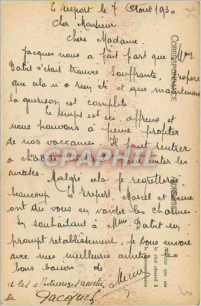 Le Tréport — O Calvário — LL - Verso