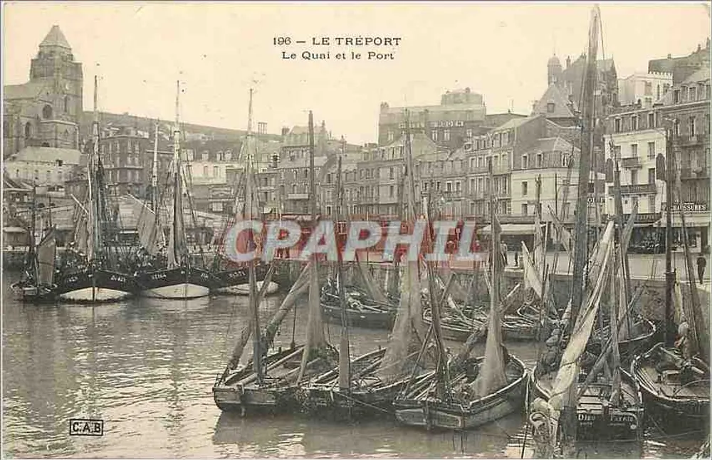 Le Tréport — Le Quai et le Port — C.A.B. - Recto
