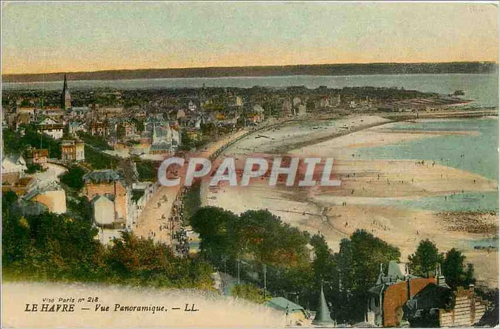 Le Havre — Vista Panoramica — Vise Paris n°218 — LL - Recto