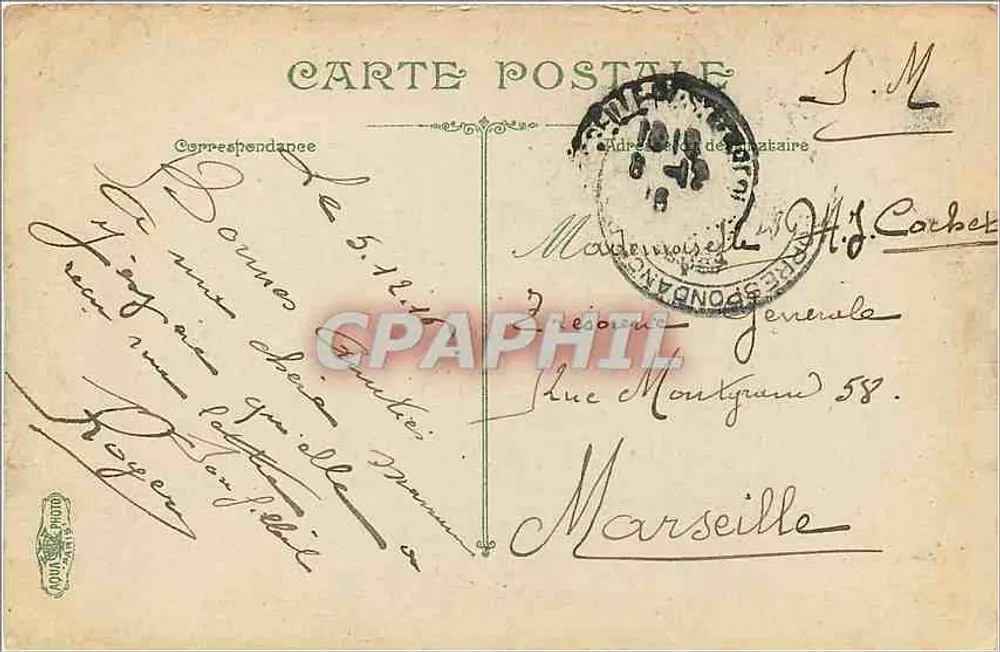 Le Havre - Het Theater — uitgever Toda & Cie, n°34 - Achterkant