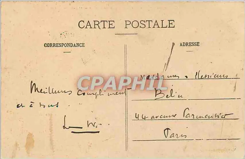 Le Havre - Bassin des Handels und Place Gambetta — C.P. 2048, Verlag C.P. - Le Havre - Rückseite