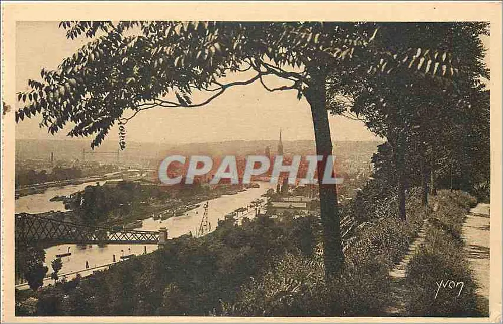 Rouen — Vue panoramique de la Ville — Édition d'Art YVON - Recto