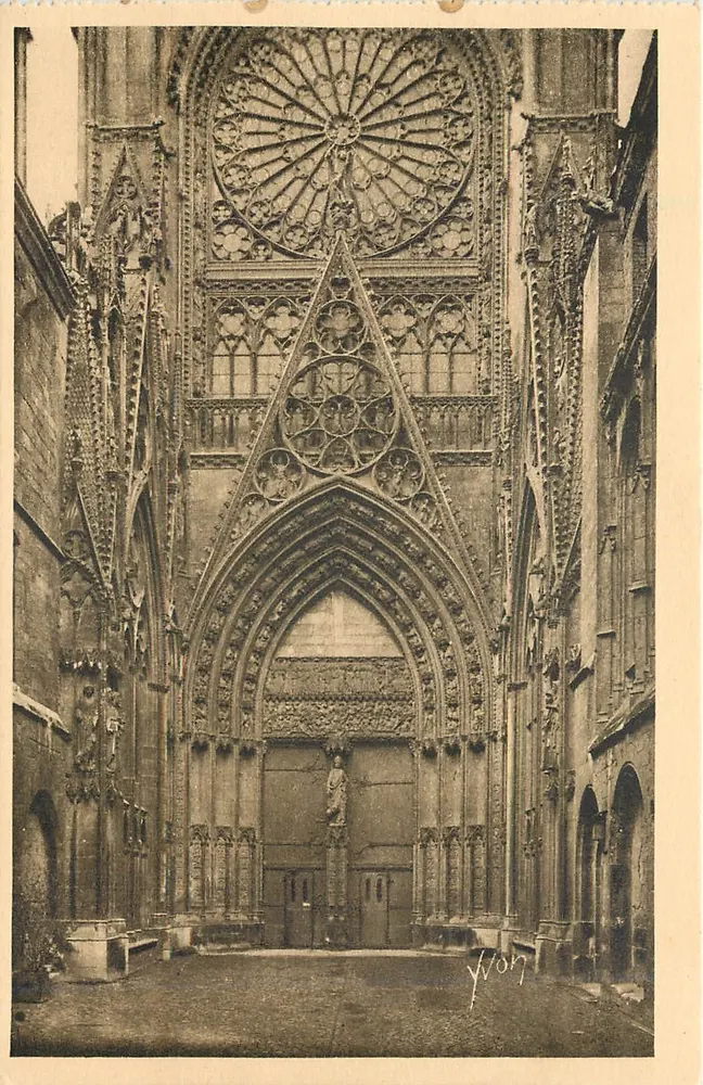 Catedral de Rouen — Cour dos Livreiros — Edição de Arte YVON - Frente