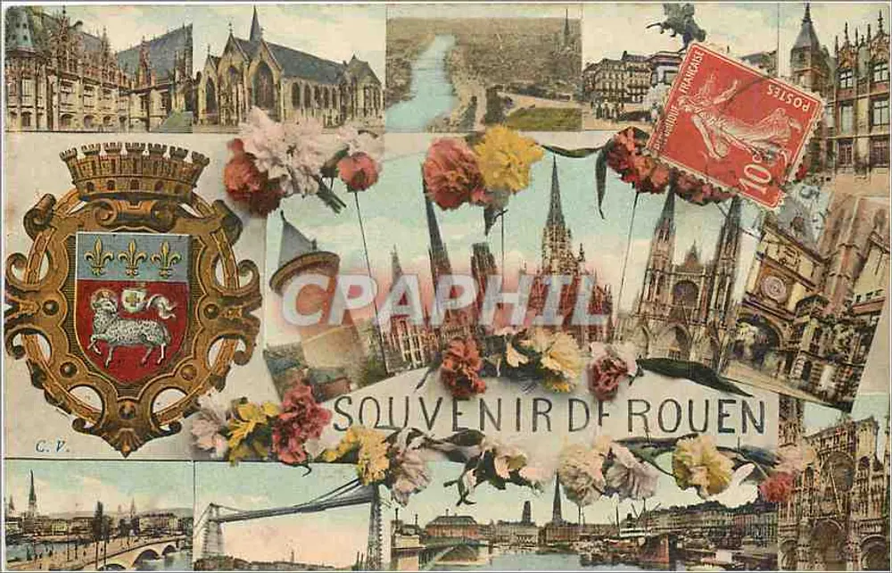 Rouen — Lembrança de Rouen — C.V. editora - Frente