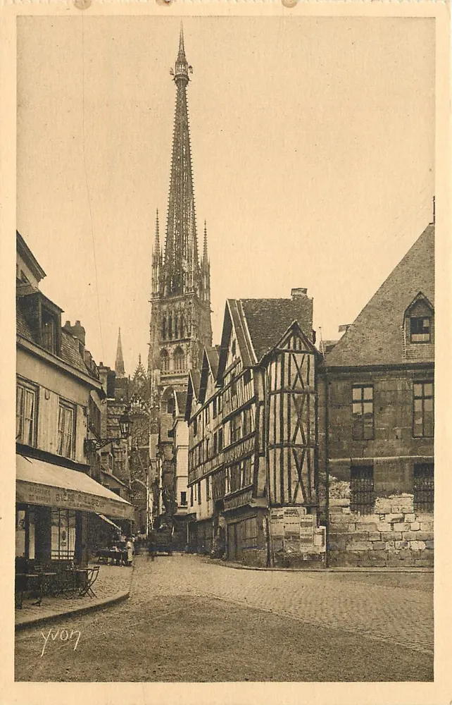 Rouen — Velhas Casas — Edição d'Act YVON, Rouen - Frente