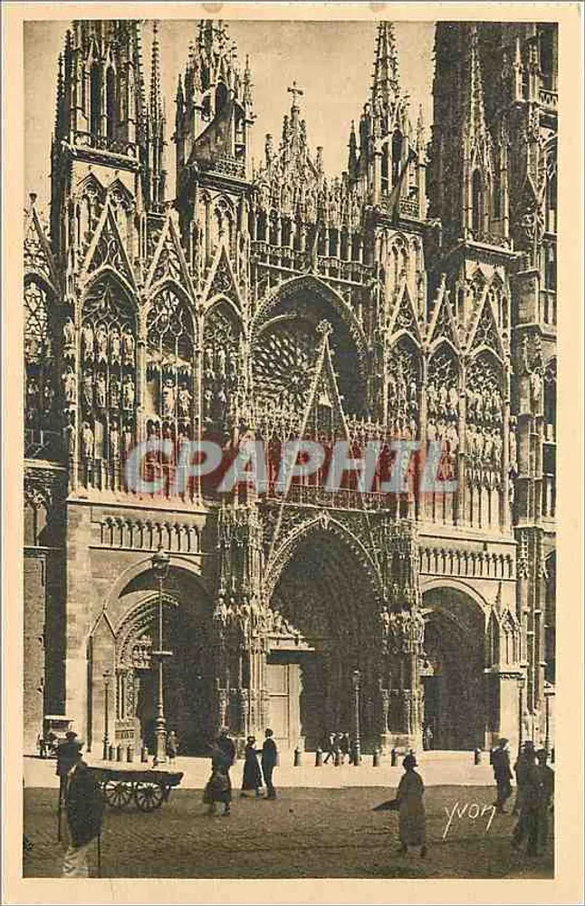 Rouen — Fachada da Catedral — Edição d'Art YVON - Frente