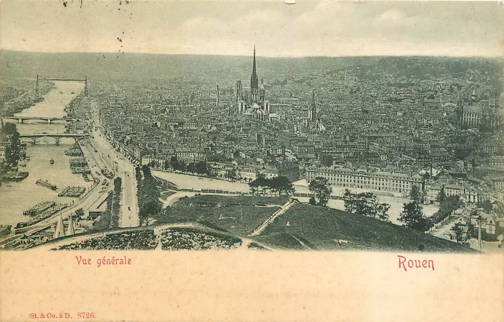 Vue générale — Rouen — St. & Co. à D. 8726 - Frente