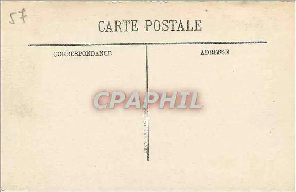 Metz — Vue prise de l'Île de Saulcy — LL - Verso