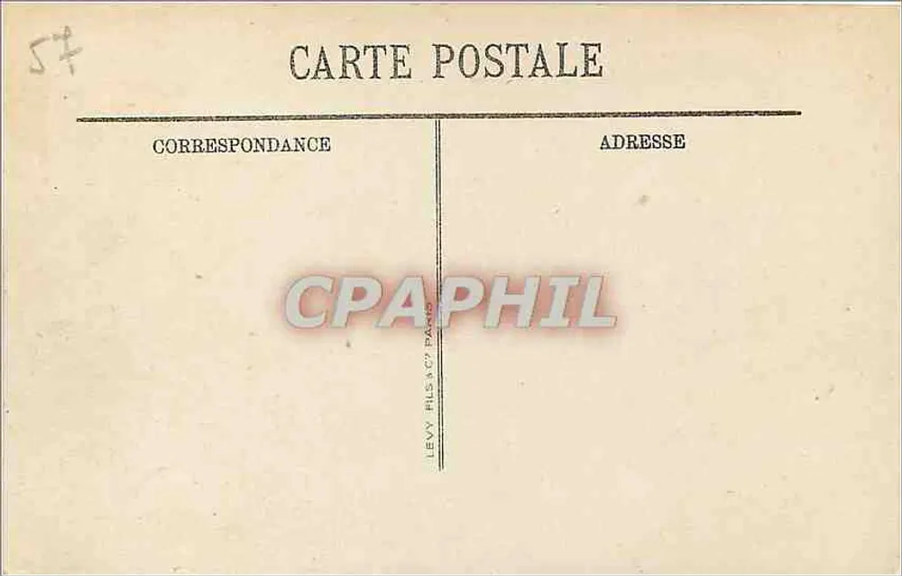 Metz — L'Hôtel des Postes et la Gare — LL. — Éditeur Levy Fils & Cie, Paris - Verso