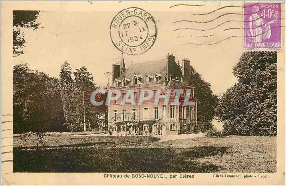 Castelo de Bosc-Nouvel, por Clères — cliché Lennason, foto-Rouen - Frente