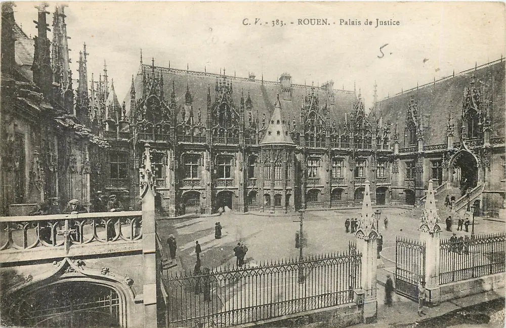 Rouen — Palácio de Justiça — C.V. 383 - Frente