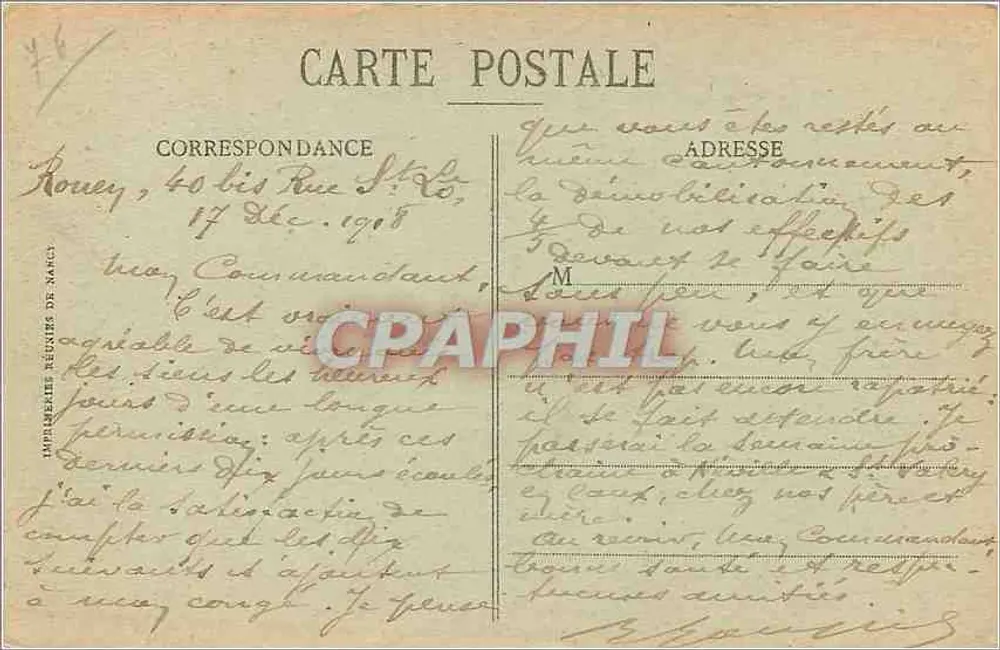 Rouen — Palácio de Justiça — C.V. 383 - Verso