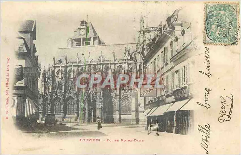 Louvières - Iglesia de Nuestra Señora — H. Saint-Denis, editor La Lovédiay - Anverso