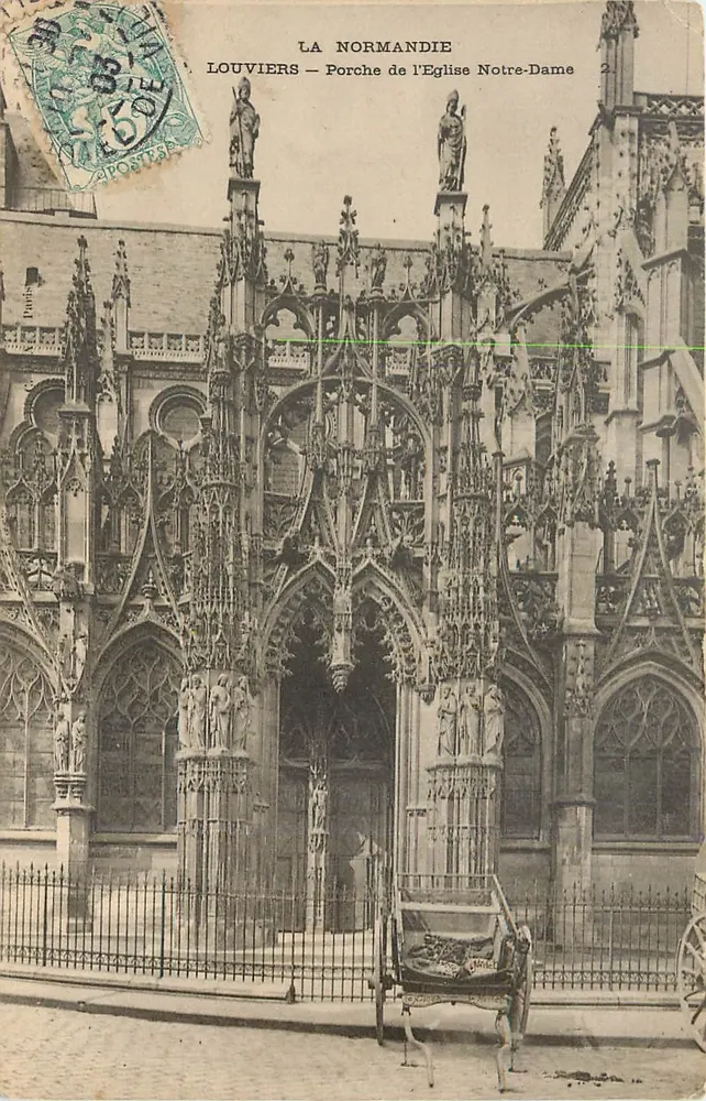 Louviers — Portal der Kirche Notre-Dame — Normandie - Vorderseite