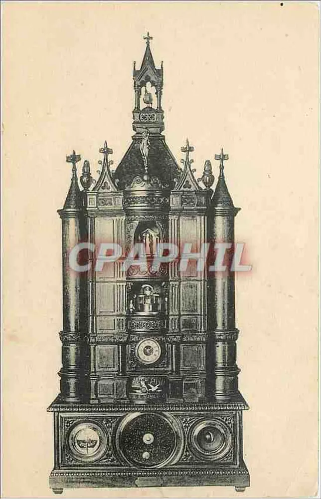 Orologio astronomico — scultura in legno massello — A. Brigaland, Saint-André-de-Roquelongue - Recto