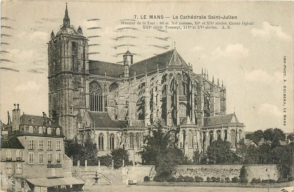 Le Mans — A Catedral São Julião — IMP-PHOT. A. DOULBEAU, LE MANS - Frente