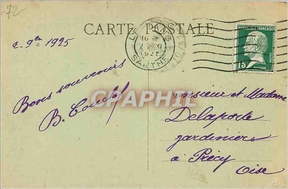 Le Mans — A Catedral São Julião — IMP-PHOT. A. DOULBEAU, LE MANS - Verso