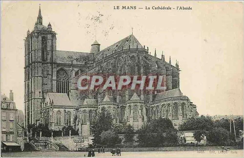 Le Mans — A Catedral — A Abside — Edit. Labout, Paris - Frente