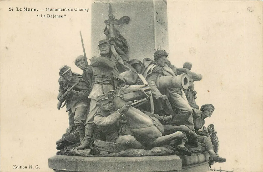 Le Mans — Monumento de Chanzy « A Defesa » — Edição N.G. - Frente