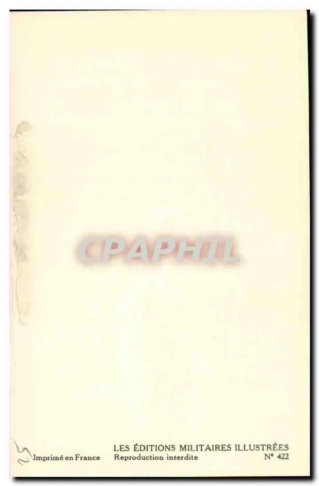Kapitän der Schiffe — Vizeadmiral — Lieutenant der Schiffe — Marine — Verlag CPHAPHIL n°422 - Rückseite
