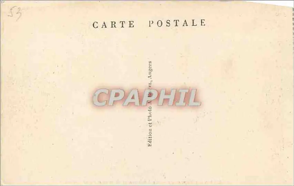 Laval (Mayenne) — Le Château et le vieux Pont — A. B. - Verso