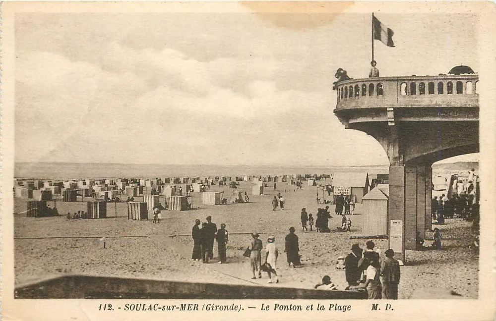 SOULAC-sur-MER (Gironde) — Der Ponton und die Strände — M. D. - Vorderseite