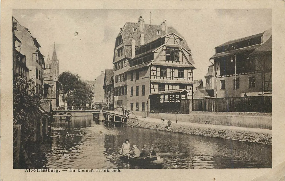 Alt-Strassburg — Im kleinen Frankreich — Kunstdruckerei M. Schäfer, Straßburg - Vorderseite