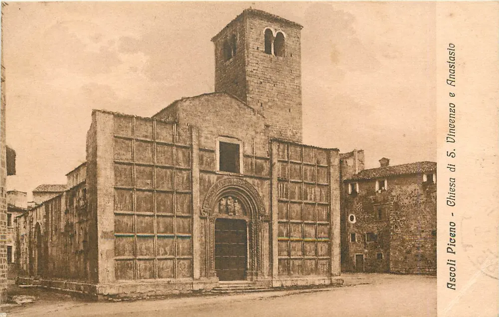 Ascoli Piceno - Église Saint-Anastase — Éd. Stanislao Pierucci, n° 16460 - Recto