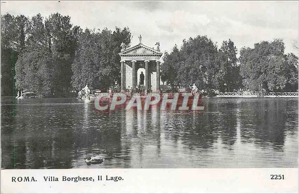 Roma. Villa Borghese, Il Lago — n° de série 2251 - Frente
