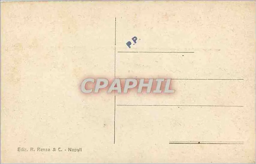 Naples — Panoramablick auf die Stadt von der Villa Patrizi — Verlag: R. Renza & C. - Naples - Rückseite