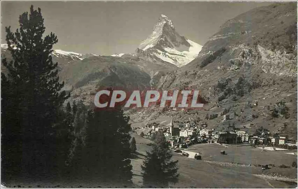 Germatt, Matterhorn — vista panorâmica — editor Probst & Oger, n° 6734 - Frente