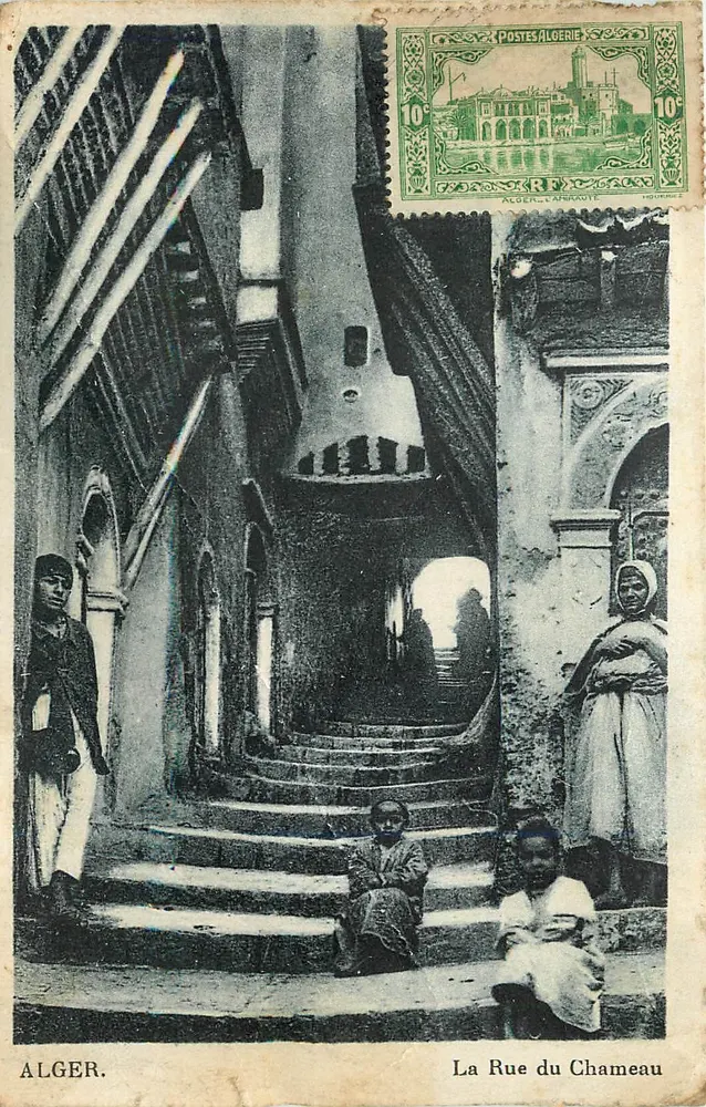Algiers — The Chameau Street — publisher L. Amiraute, series number 10c - Front
