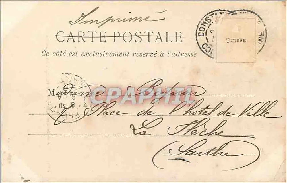 Constantine - Gorges van Rhumel, de Waterfalls — J. Geiser, Algerije, n°19 - Achterkant