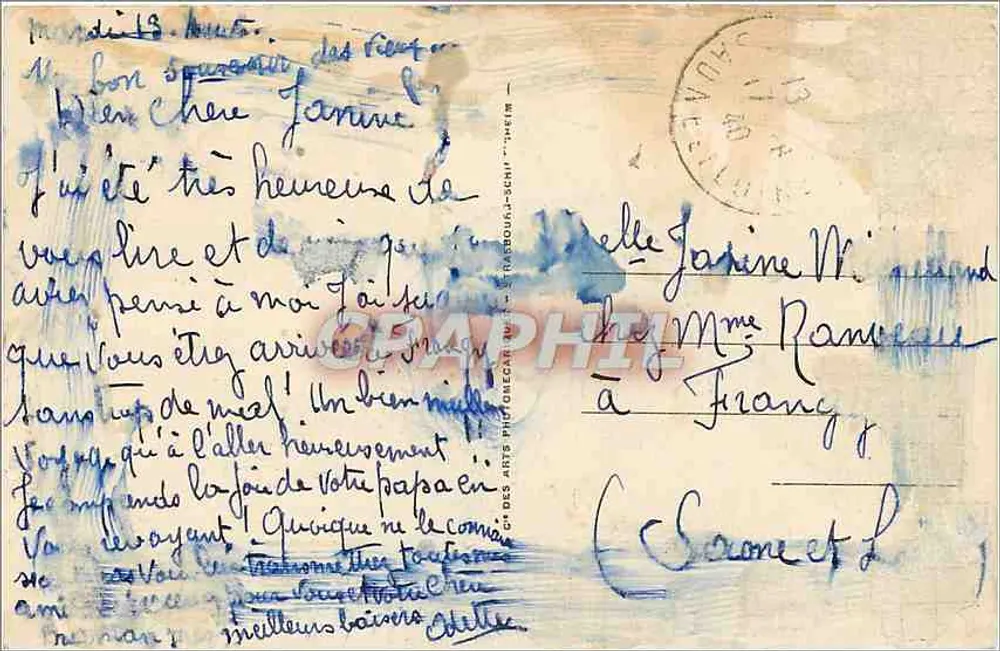 Amélie-les-Bains — Die Kurven der Montbolostraße — LL.35 — Verlag: CH. DES ARTS PHOTOGRAPHIE - THEIM - Rückseite