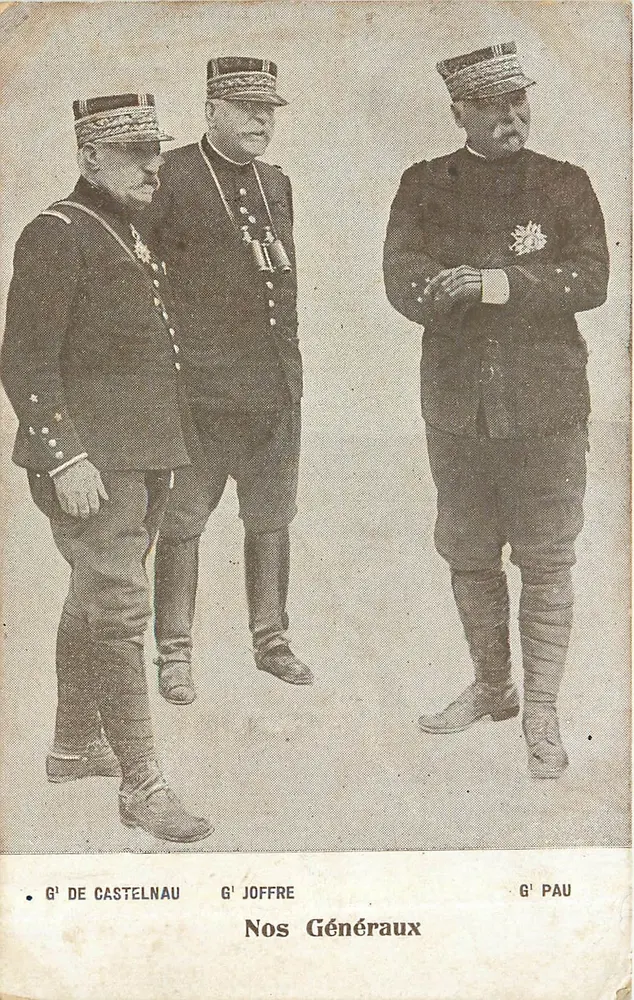 Nos Généraux — Généraux français de la Première Guerre mondiale — Éditeur non identifié, n° de série non visible - Recto