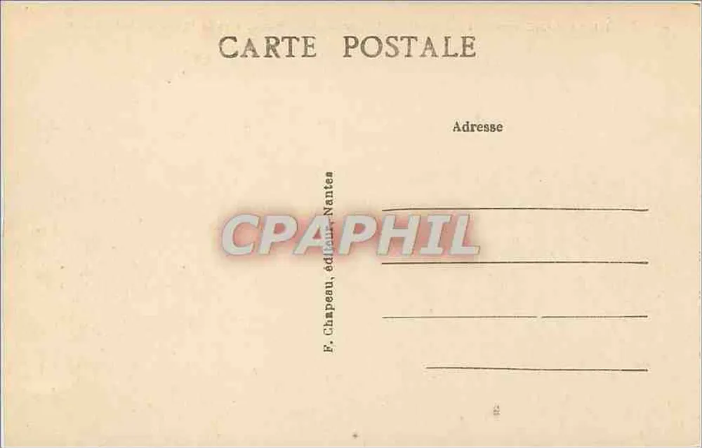 La Baule-sur-Mer (Loire-Inf.) — Ensemble der Strandpromenade, Richtung Pointe de Penchâteau — F. Chapeau, Verlag Nantes - Rückseite
