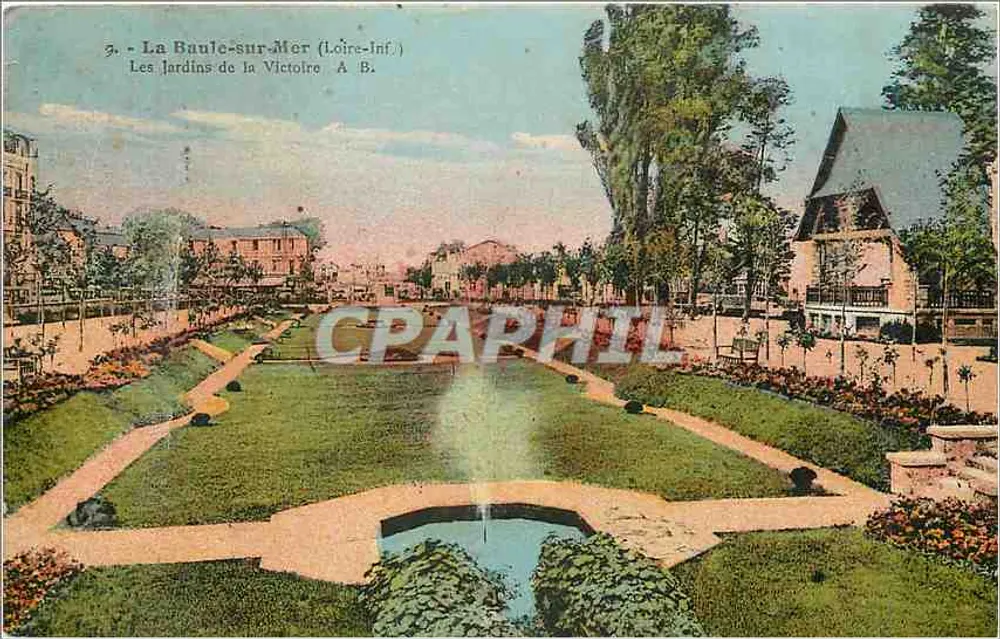 La Baule-sur-Mer (Loire-Inf.) — Die Gärten der Sieges — Phototypie A. B. B. - Vorderseite