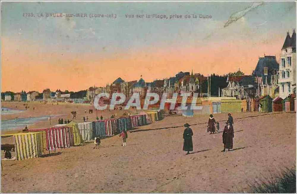 La Baule-sur-Mer (Loire-Inf.) — Ansicht der Strand, aufgenommen von der Duno - Vorderseite