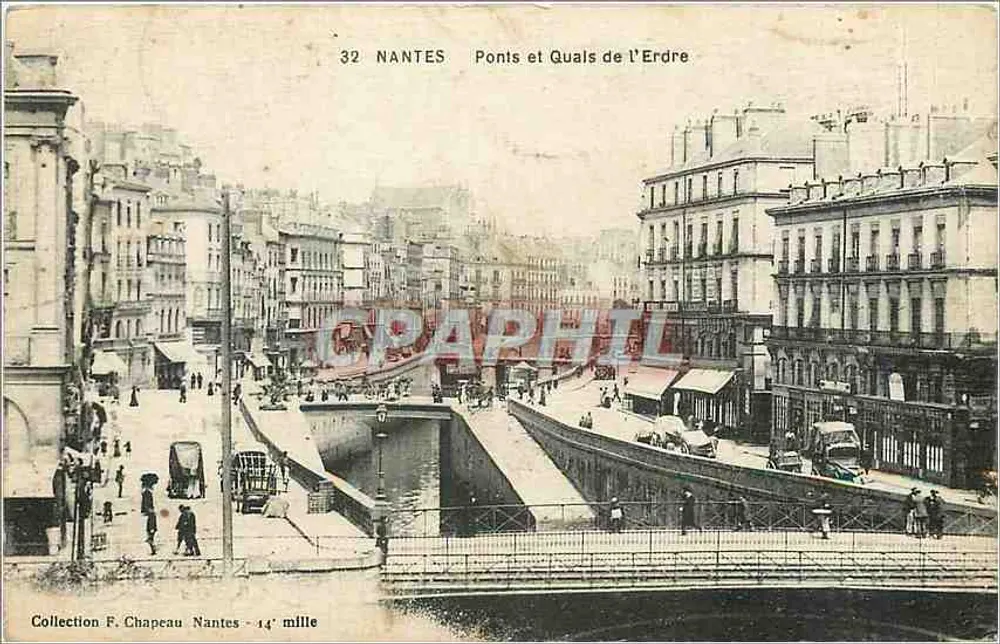 Nantes — Ponts et Quais de l’Erdre — F. Chapeau - Recto