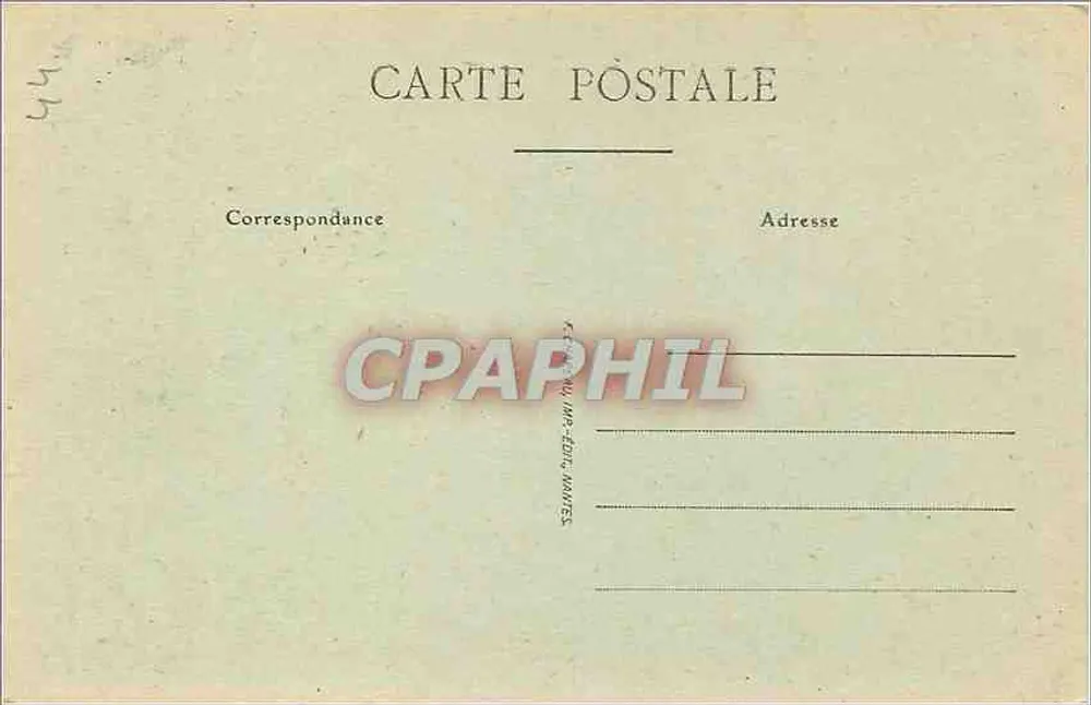 NANTES — A Cour do Castelo — editor Semmille, n° 465 - Verso
