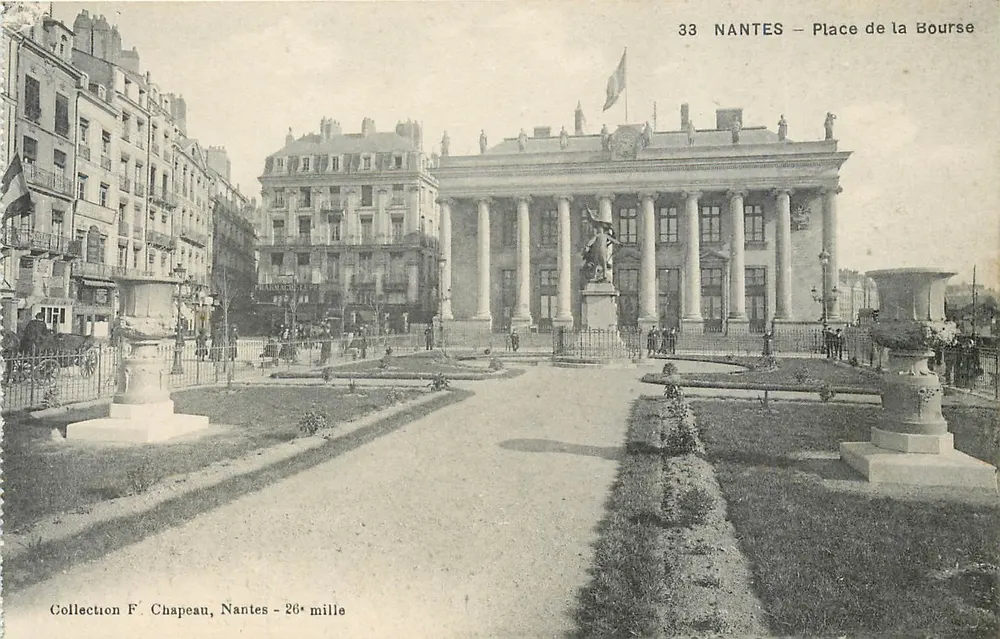 NANTES — Place de la Bourse — Coleção F. Chapeau, Nantes - 26e mille - Frente
